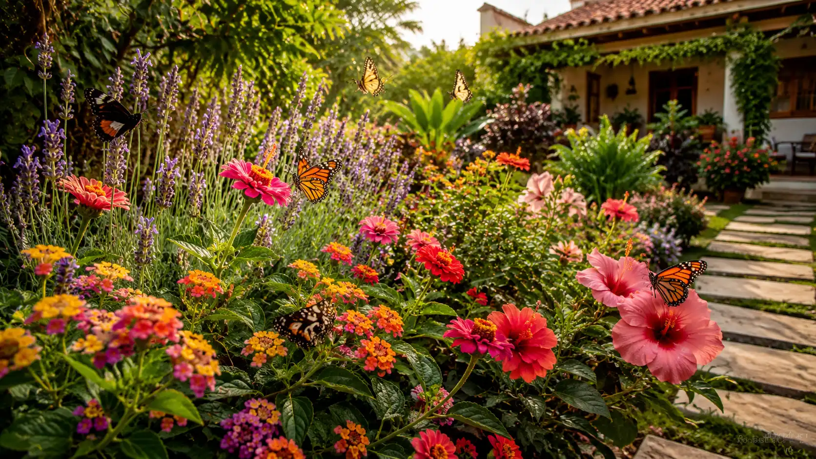 Jardim para atrair borboletas