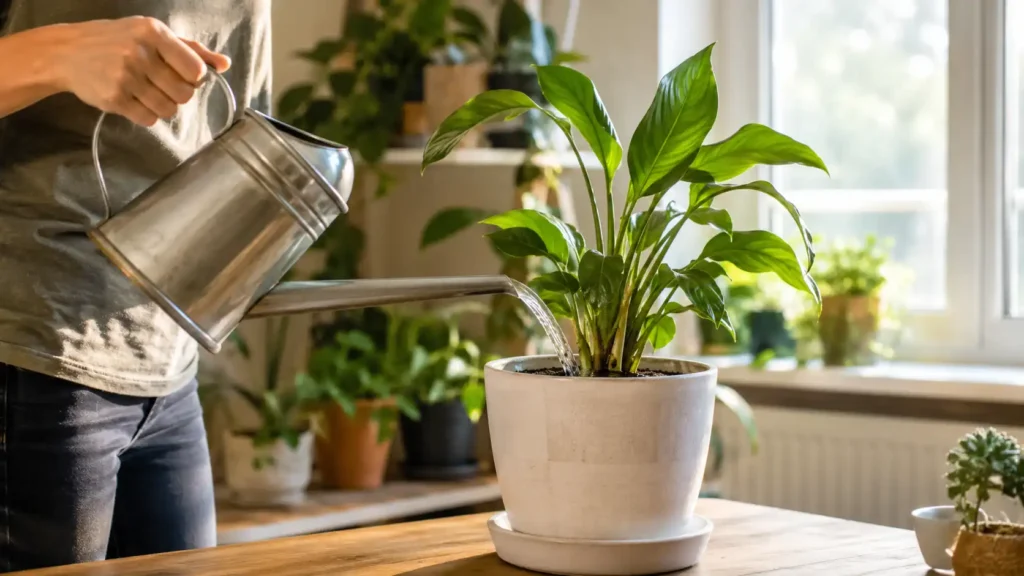 Regar diretamente o solo, na quantidade adequada e no momento certo, é uma das principais práticas para manter as plantas saudáveis e estimular um crescimento vigoroso.