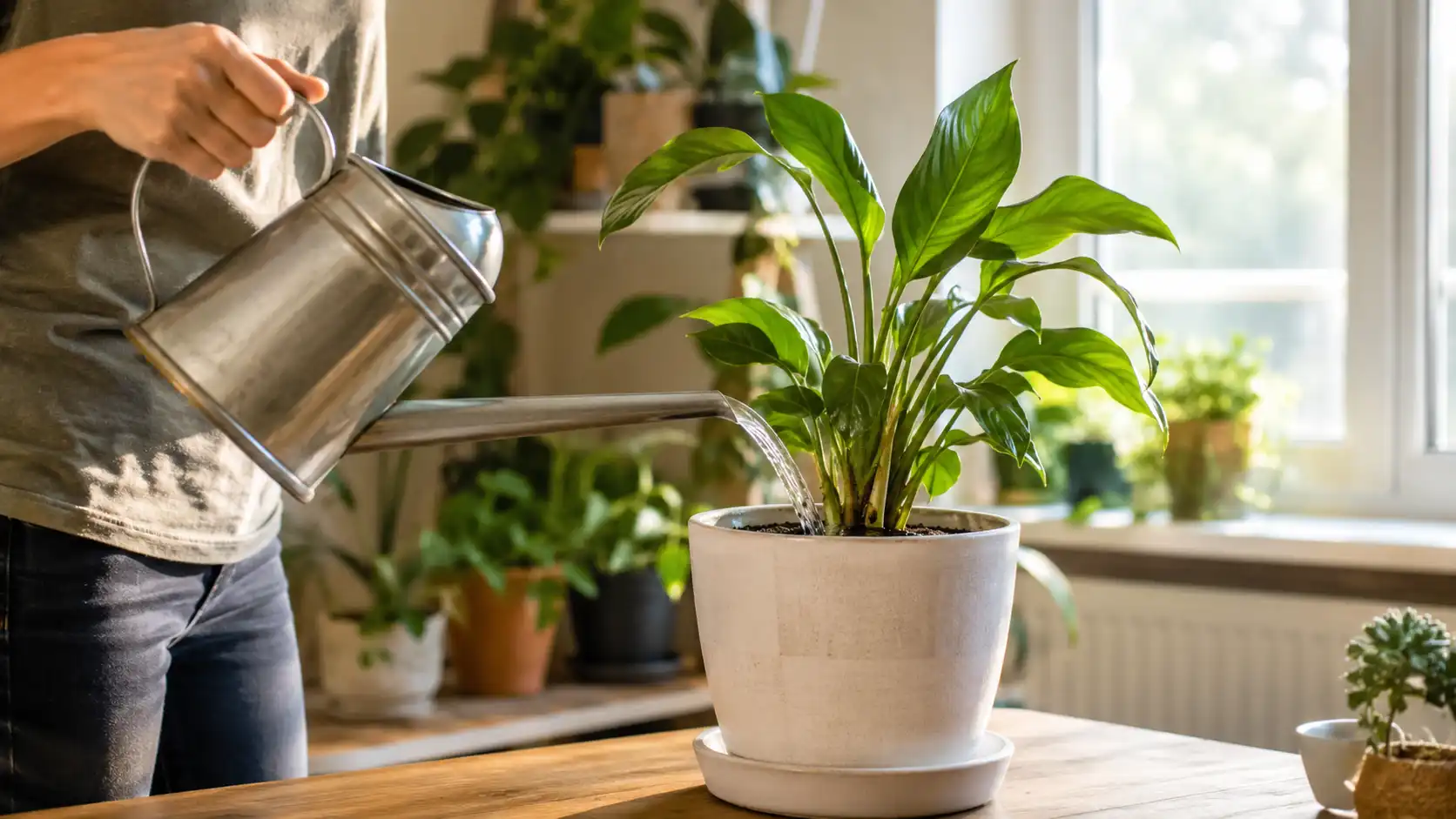 Regar diretamente o solo, na quantidade adequada e no momento certo, é uma das principais práticas para manter as plantas saudáveis e estimular um crescimento vigoroso.